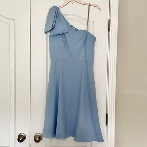 Light Blue 8P Gal Meets Glam Dress Bow Detail